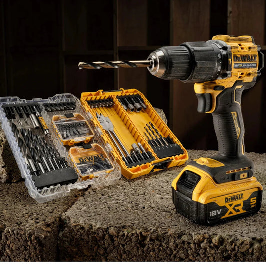 Trapano a Percussione 60V Super Potente - Batteria Secondaria Inclusa + 40 Pezzi Kit utensili per Lavori di Ristrutturazione